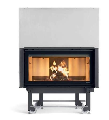Monoblocco 1000 Evo A + Wkład kominkowy na drewno DANE TECHNICZNE kw-m 14,3 kw-n 12,3 m 3 *** 352 % 85,6 kg/h 3,4 Ø