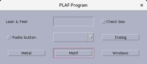 PLAF dla plug-and-look-and-look). javax.swing.plaf zawiera klasy abstrakcyjne, wszystkie pochodzące z ComponentUI i javax. swing.plaf.basic składa się z klas, które rozszerzają klasy abstrakcyjne z javax.