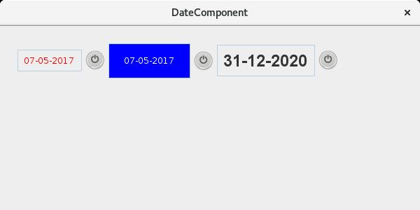 Tym razem komponent jest inny, ponieważ jest to klasa, która dziedziczy JPanel, i zamiast rysować interfejs użytkownika komponentu, jest to kontener zawierający inne komponenty Swing.