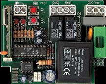 RXM RXM230-42 Uniwersalny zewnętrzny odbiornik 2-kanałowy 433,92 MHz, kod stały,