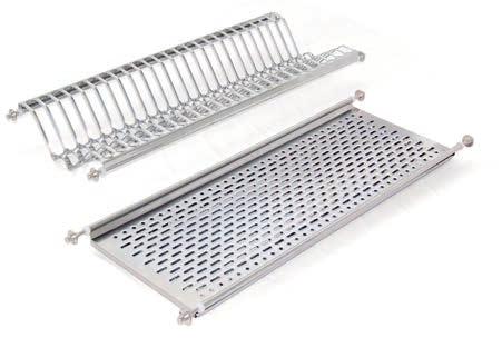 582 AKCESORIA K CHENNE / KITCHEN ACCESSORIES AKCESORIA ACCESSORIES Ociekacz ze stali nierdzewnej Inox drip-tray Moduł Module L 450 385-420 25 65 10 500 435-470 25 2 65