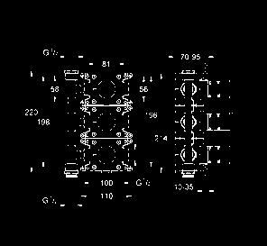 modułów) 35 028 000 Rapido C Element podtynkowy do zaworu odcinającego zasilanie dla jednostki bazowej (26 374 000 / 36 397 000)każdy