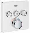 chrom 29 127 000 Grohtherm SmartControl potrójny zawór odcinający 29 118 000 Grohtherm SmartControl bateria