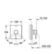 F-Series 10 254 x 254 Zestaw prysznicowy 286 mm prysznic górny Rainshower F-Series 254 (27 285 000) Ramię prysznica Rainshower 286 mm (27 488 000) DreamSpray z EcoJoy, ogranicznik przepływu 9,5 l/min