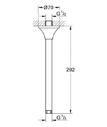 35 500 000 Rapido T uniwersalny podtynkowy element termostatyczny wanna / prysznic / termostat centralny zabudowa w ścianie 70mm - 95mm urządzenie wstępnie zmontowane głowica termostatyczna z