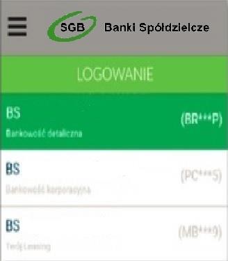 Po wskazaniu systemu zostanie zaprezentowana formatka umożliwiająca zalogowanie się do wybranego banku w ramach bankowości internetowej.