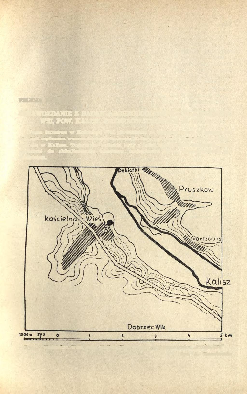 FELICJA BIAŁĘCKA SPRAWOZDANIE Z BADAN ARCHEOLOGICZNYCH W KOŚCIELNEJ WSI, POW. KALISZ, PRZEPROWADZONYCH W 1959 R.