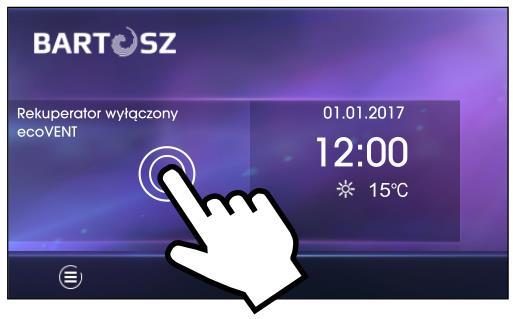 Istnieje druga metoda włączenia regulatora.