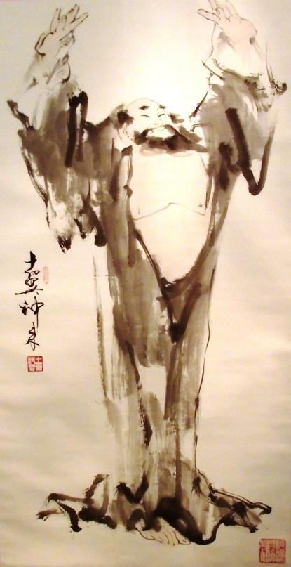 1 SHAOLIN YI JIN JING w wykonaniu shaolińskiego mistrza Shi Deqi Fot. 1.