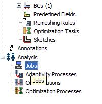 W tym celu w drzewie projektu trzeba kliknąć 2x na Job w dolnej