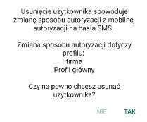 5.5. Usuń użytkownika Opcja pozwala na usunięcie profilu użytkownika z Aplikacji.