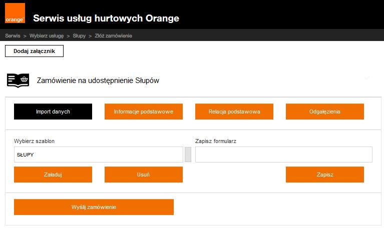 Po wypełnieniu formularza, należy wybrać przycisk Wyślij