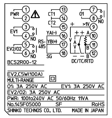 1.2 Jak czytać etykietę modelu Etykieta modelu znajduje się po lewej stronie obudowy. BCS2 (np.) BCS2R00-12 BCR2, BCD2 (np.) BCD2R00-12 (1) (1) (2) (3) (4) (5) (6) () (2) (3) (4) (5) (6) () (Rys. 1.