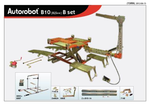 pomiarowe Autorobot z programem pomiarowym Autorobot B15 A-2A to całkowicie nowy typ stanowiska naprawczego stanowi kombinację ramy