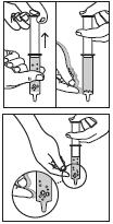 Sprawdzenie strzykawki przed każdym użyciem Konieczne będzie użycie nowej strzykawki, jeśli: nie można oczyścić strzykawki nie można odczytać podziałki nie można przesunąć tłoka strzykawka jest