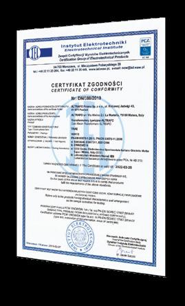 ALTRAFO jest w stanie wyprodukować transformatory żywiczne wykonane w technologii próżniowego zalewania uzwojeń żywicą o mocy znamionowej