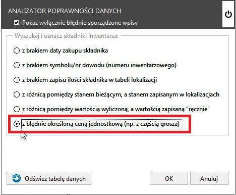 liczbę porządkową. (przycisk oznaczony strzałką) Kliknięcie przycisku skutkuje wstawieniem kolejnego numeru.