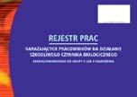 (plik e-suplementu jest do pobrania przez Internet, instrukcję postępowania zamieszczono w książce). Rejestr czynników szkodliwych dla zdrowia występujących na stanowisku pracy 24 str.