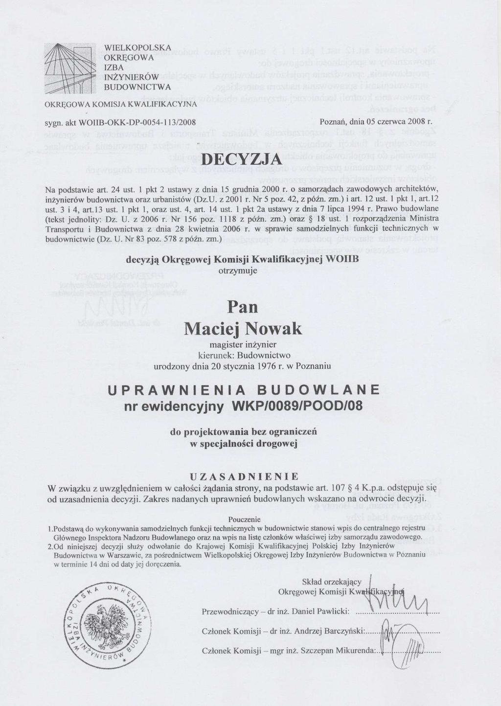 1.2. Uprawnienia