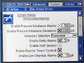 Zmodernizowany moduł ADM Zaktualizowany ekran główny wyświetla wartości proporcji w czasie rzeczywistym oraz miernik proporcji Reactor Smart Control Funkcja RSC