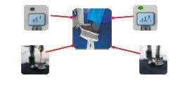 Pozycja ig³y Wciœnij przyciski aby przejœæ do trybu parametrów programowania systemu. P42: regulacja pozycji górnej ig³y parametrem tym mo na wywo³aæ zatrzymanie maszyny pod ka dym k¹tem.