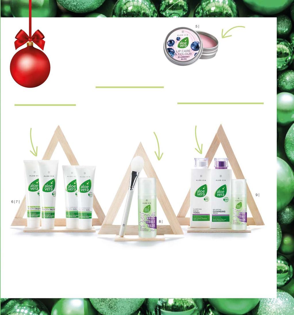 1 9 LIMITOWANE PRODUKTY Pielęgnacja LR ALOE VIA ALOESOWE KOSMETYKI DLA CAŁEJ RODZINY! ALOE VERA MASECZKA BĄBELKOWA Aloe Vera Balsam do ust kusi aromatem słodkich jagód!