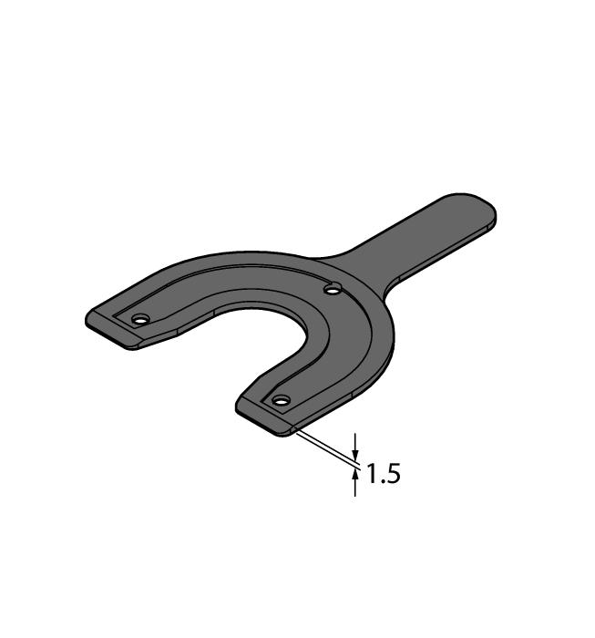 SP2-QR24 1590939 Shield Ø 74 mm, aluminiuim, with borehole for shaft feedthrough SP3-QR24 1590958 Shield Ø 52 mm, aluminium MT-QR24 1590935 Komponent wspomagający optymalne wyrównanie