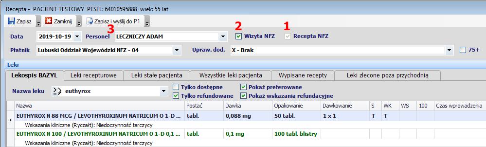 komputera wysłana erecepta nie może być poprawiana, można ją tylko anulować przed zrealizowaniem w aptece i w jej miejsce wystawić nową nie można wystawiać erecept na środki spożywcze specjalnego