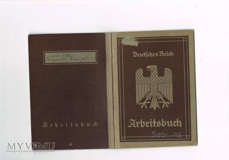 Arbeitsbuch Książeczka Pracy 936 r. Neusalz.