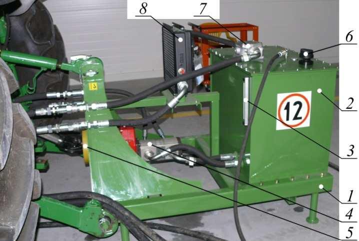 pompa hydrauliczna, 5 reduktor, 6 filtr wlewowo-napowietrzający, 7 filtr powrotny, 8 chłodnica oleju Źródło: ze zbiorów SIPMA 