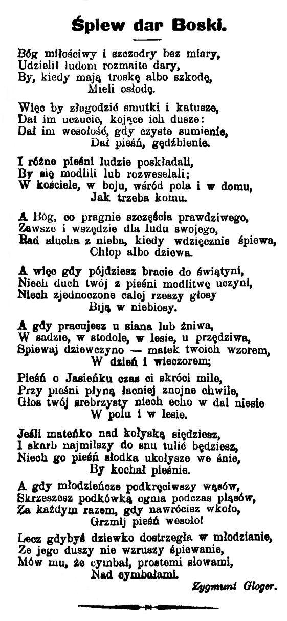 Dziełem życia Glogera jest Encyklopedia staropolska ilustrowana (1900-1903).