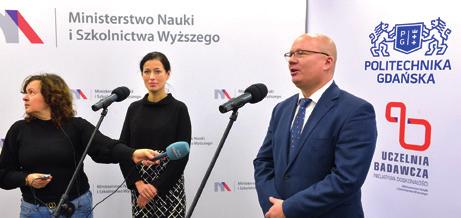 Z ŻYCIA UCZELNI 12 grudnia 2019 roku w laboratorium innowacji Linte^2 odbyła się konferencja prasowa z udziałem przedstawicieli Ministerstwa Nauki i Szkolnictwa Wyższego, władz i naukowców