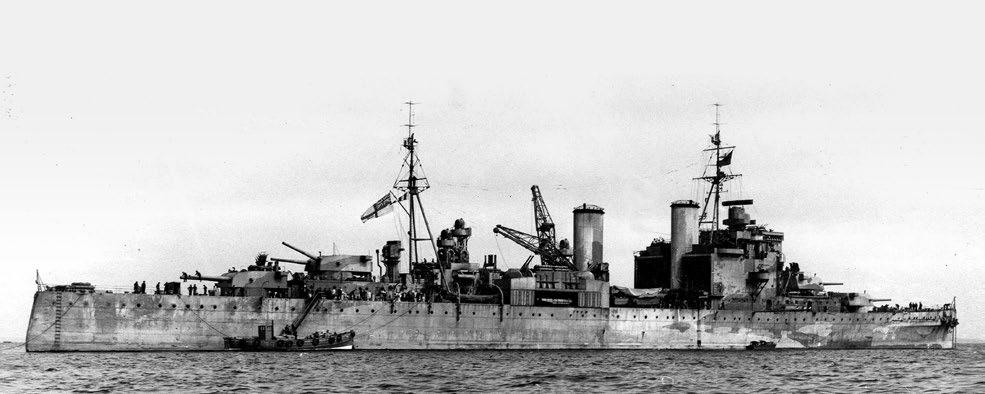 Tekst Krążownik ciężki London, okręt flagowy kontradmirała Hamiltona.