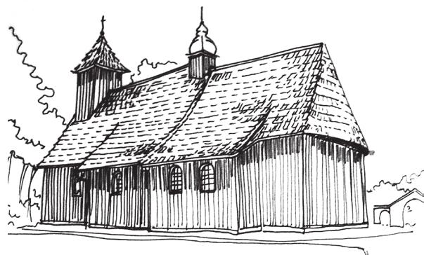 170 Justyna Kleszcz Widok kościoła w Wierzbnie od strony wschodniej wszechniony był typ C, o trójbocznym zamknięciu prezbiterium, przy czym występował on w wersjach z nieco skróconą lub wydłużoną