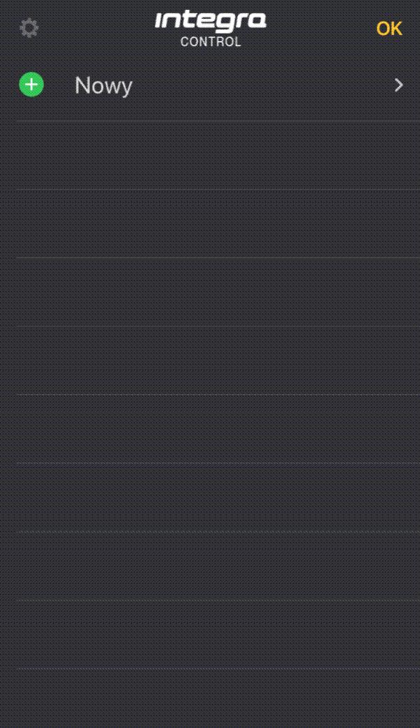 SATEL INTEGRA CONTROL (ios) 6 6 Obiekty Rys. 4. Aplikacja INTEGRA CONTROL. Ekran Obiekty przed dodaniem centrali alarmowej.