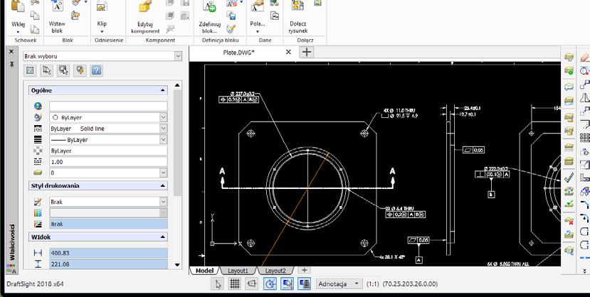 PROJEKTOWANIE DRAFTSIGHT PODSTAWY PROJEKTOWANIA Kurs przeznaczony jest dla użytkowników zainteresowanych projektowaniem 2D w środowisku DRAFTSIGHT.