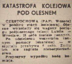 Kluczbork) na linii Katowice Kluczbork był Stanisław Banaśkiewicz. Właśnie tej feralnej nocy miał dyżur na swoim stanowisku.
