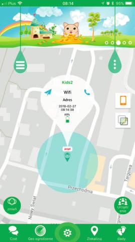 1. Chat: za pomocą tej funkcji mamy możliwość wysyłania krótkich notatek głosowych (maks. 15 sekund) lub krótkich wiadomości tekstowych (maks. 30 znaków) na zegarek. 2.