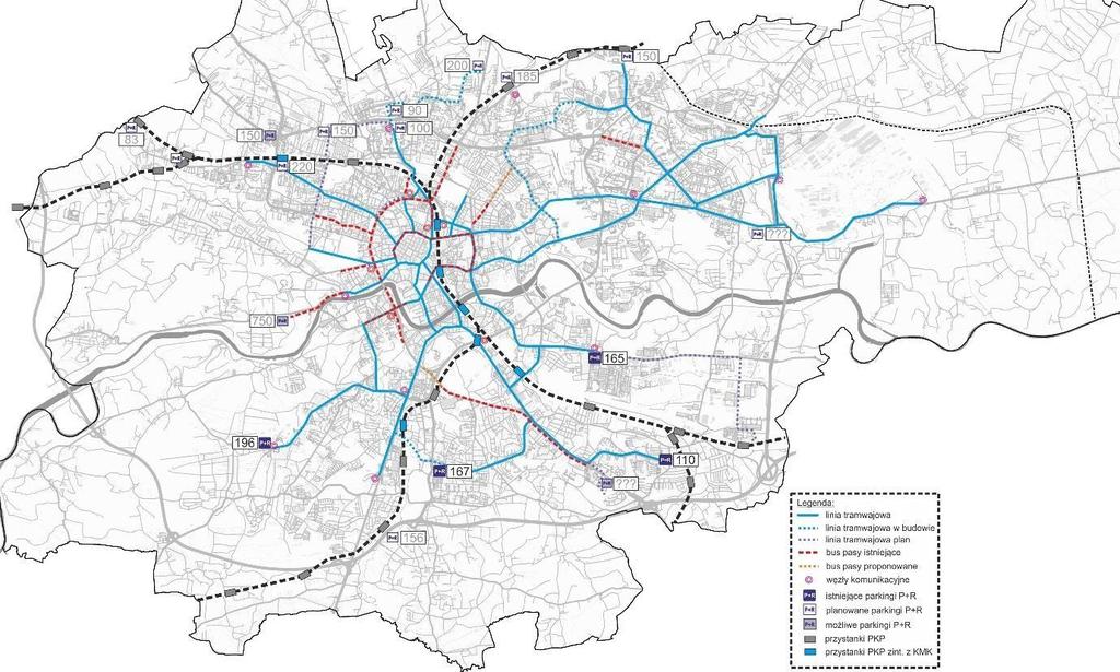 KMK Do 2025 roku powinny powstać lub być w budowie nowe linie tramwajowe: do Górki Narodowej, Kurdwanów Zakopiańska, do Azorów, Mistrzejowice Mogilska, Azory Cichy Kącik Nowy Kleparz Plac Inwalidów