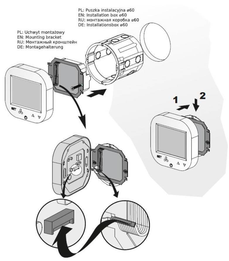 SCHEMAT MONTAŻOWY/INSTALATION DIAGRAM/МОНТАЖНАЯ СХЕМА/ANSCHLUSSPLAN PL: W celu prawidłowego podłączenia elektrycznego proszę odnieść się do schematów połączeń nagrzewnic VOLCANO EC.