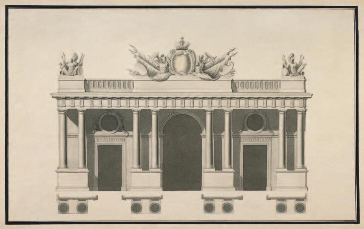 THE POZNAŃ GUARDHOUSE FROM THE 18TH CENTURY 527 Fig. 17. Undefined building (guardhouse?) facade. Drawing by Stanisław Zawadzki, undated. In the collections of the National Library in Warsaw (BN).
