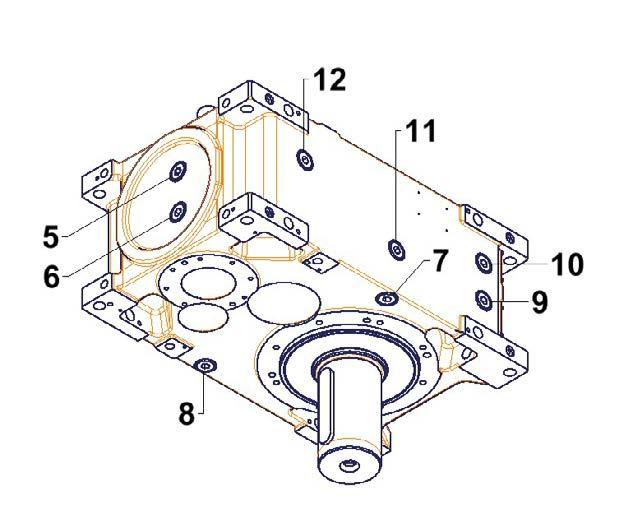 Otwory pod korki
