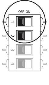 Konfiguracja trybu pracy centrali PRACA NORMALNA: na wyjściu 1,2 zmiana polaryzacji 24VDC Czas otwierania klapy w funkcji