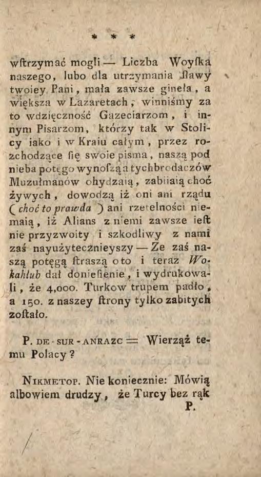 wftrzymać mogli Liczba Woyika naszego, lubo dla utrzymania.