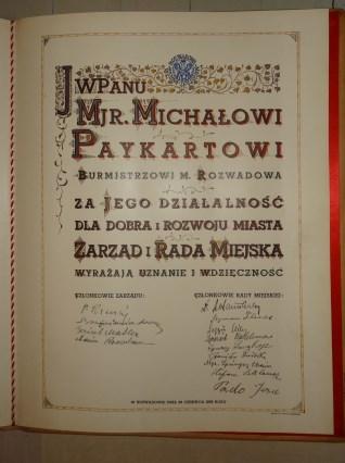 aktywny udział w zabezpieczaniu majątku miejskiego w momencie wycofywania się wojsk austriackich, Przewodniczący Komitetu Miejskiego, Komisarz Rządowy.