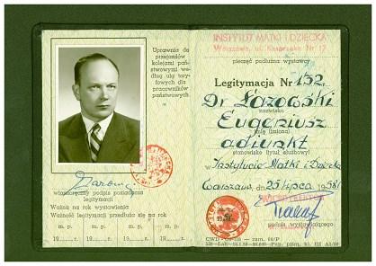 2. MRS/H/ Legitymacja służbowa nr 132 wydana na nazwisko E. Łazowski, informacja o pełnieniu przez E.