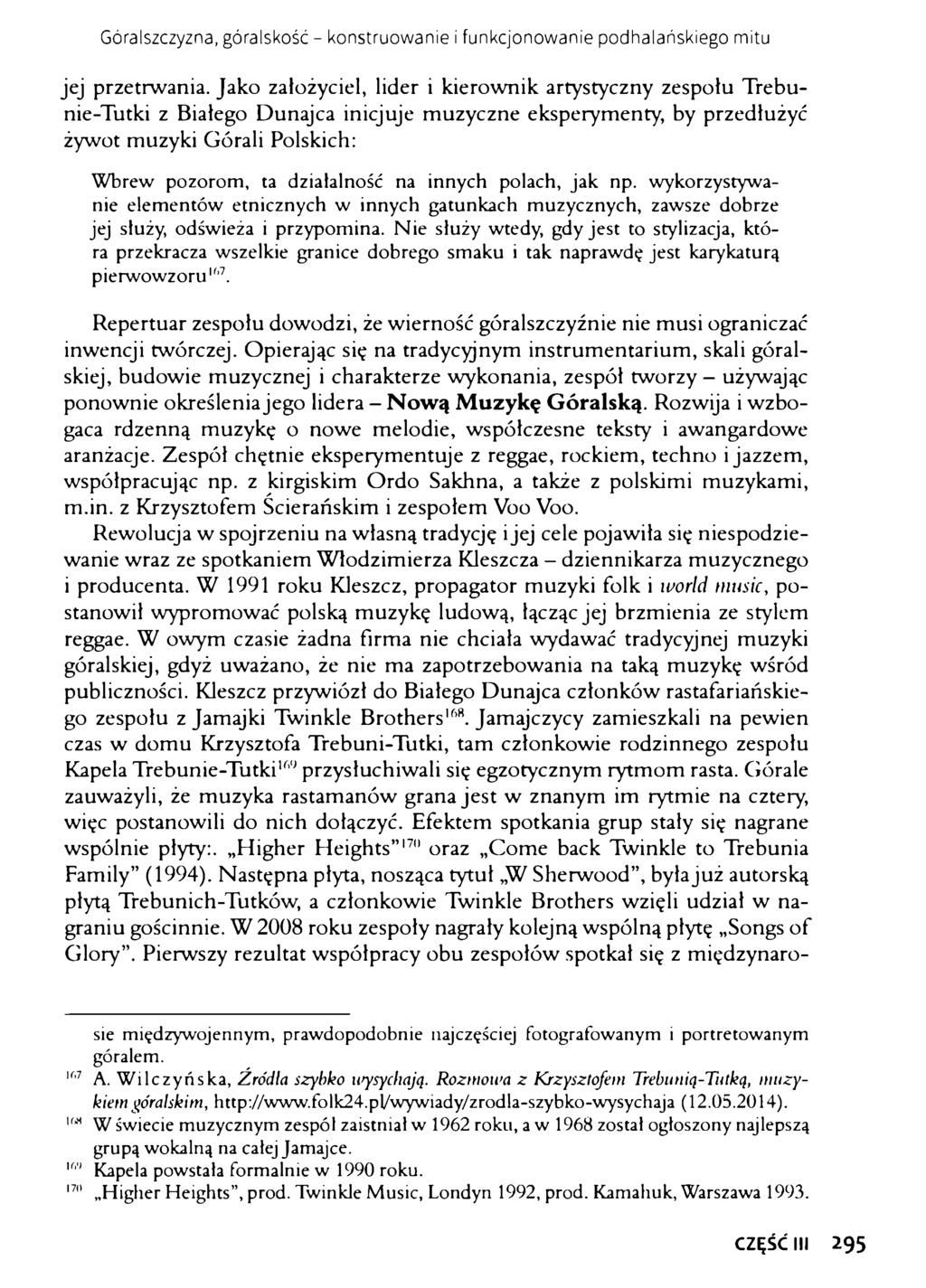 Góralszczyzna, góralskość - konstruowanie i funkcjonowanie podhalańskiego mitu jej przetrwania.