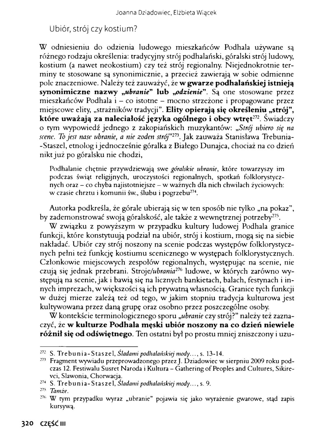 Ubiór, strój czy kostium?
