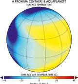 org/projects/dcmip-2012/mpas) Rozkład temperatury na powierzchni egzoplanety Proxima Centauri b, która krąży wokół gwiazdy najbliższej Ziemi, uzyskany za pomocą symulacji modelem ROCKE-3D (źródło: