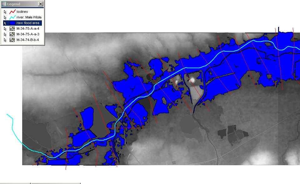 Wyznaczanie obszarów naraŝonych na ryzyko powodzi